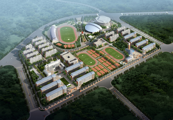 高新教育集團(tuán)大余衡水實(shí)驗(yàn)學(xué)?？傮w設(shè)計(jì)鳥瞰圖